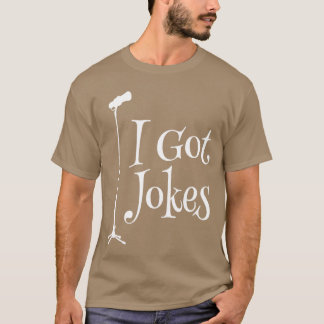 即興コメディスタンドアップコメディアン面白いマイク Tシャツ