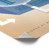 即興型枠：ハロルド（暖） ポスター (角)