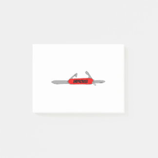 即興赤軍ポケットナイフおもしろい工具切り刃 ポストイット