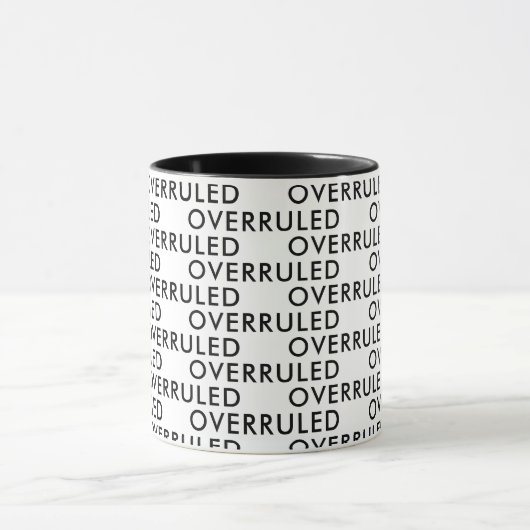 却下された弁護士オフィスギフトおもしろいことわざタイプ マグカップ (中央)