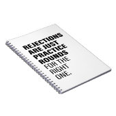 却下される引用文勇気付けられるワード文字アート ノートブック (右側)