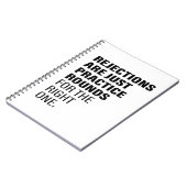 却下される引用文勇気付けられるワード文字アート ノートブック (左側)