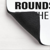 却下される引用文勇気付けられるワード文字アート マウスパッド (コーナー)