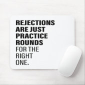 却下される引用文勇気付けられるワード文字アート マウスパッド (マウス)