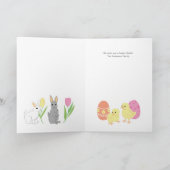 卵おもしろいとバンニのイースターカード シーズンカード (内部)