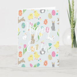 卵おもしろいとバンニのイースターカード シーズンカード