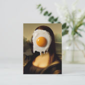 卵おもしろいを顔したモナ ポストカード (スタンド正面)