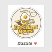 卵おもしろいゲーマー「卵を与える動き！やれ、やれ！」 シール (シート)