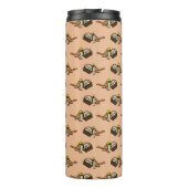 卵おもしろい型の可愛いカラフル鳥 タンブラー (裏面)