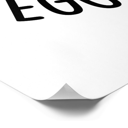 卵おもしろい性情緒卵パン ポスター (角)