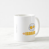 卵おもしろい恋人の コーヒーマグカップ (正面右)