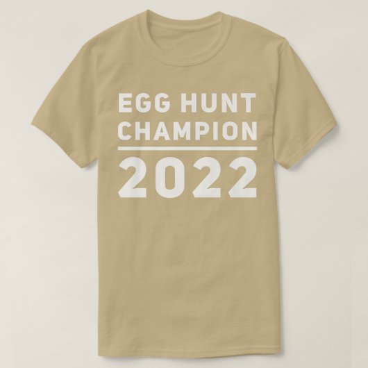 卵おもしろい狩りチャンピオン2022新しい父の妊娠Rev Tシャツ (デザイン正面)