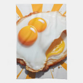 卵おもしろい キッチンタオル (縦)