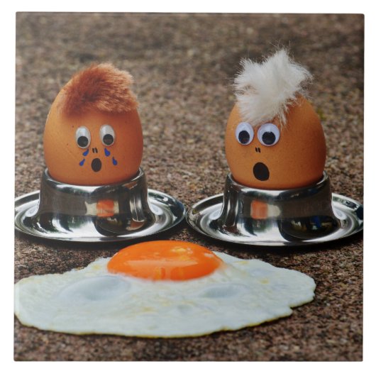 卵おもしろい タイル (正面)