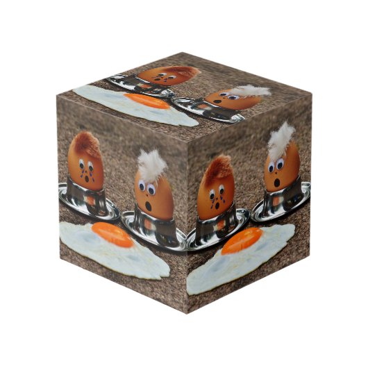 卵おもしろい フォトキューブ (正面アングル)