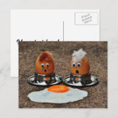 卵おもしろい ポストカード (正面/裏面)