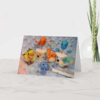 卵およびひよこのイースターカード シーズンカード