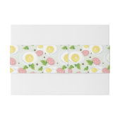 卵およびソーセージパターン 招待状ベリーバンド (裏面例)