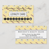 卵およびベーコンの朝食のグルメのロイヤリティの穿孔器 ロイヤリティカード (正面/裏面)