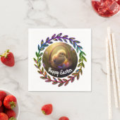 卵かごの中のイースターシック スタンダードカクテルナプキン (インサイチュ)