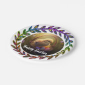 卵かごの中のイースターシック ペーパープレート (アングル)