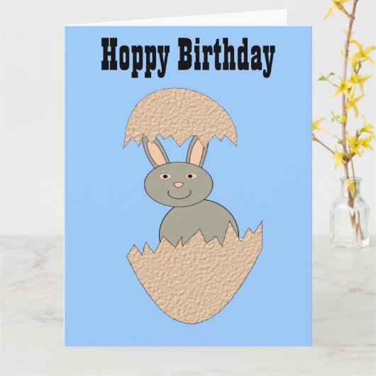 卵からハッチ風変わりングカスタムカード カード (黄色い花)