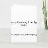 卵からハッチ風変わりングカスタムカード カード (裏面)