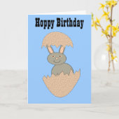 卵からハッチ風変わりングカスタムカード カード (黄色い花)