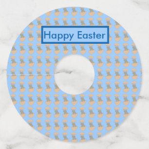 卵からバニーハッチ風変わりカスタム ワイングラスタグ