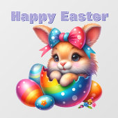 卵からバニー絵を描の覗き ウィンドウサイン (シート)