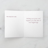 卵かわいらしと花のバスケット復活祭 シーズンカード (内部)