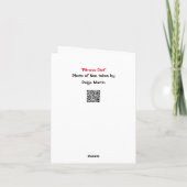 卵か他の折り畳みグリーティングカード カード (裏面)