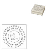 卵がゴムボックスのスタンプを押された日付 ラバースタンプ (押印)