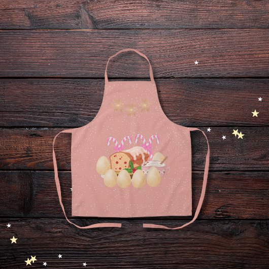 卵その他の喜びピンク エプロン