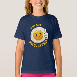 卵でいっぱい!かわいい卵のパンの子供用Tシャツ Tシャツ