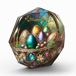 卵で満たされたステームパンクカラフルイースターバスケット フォトブロック