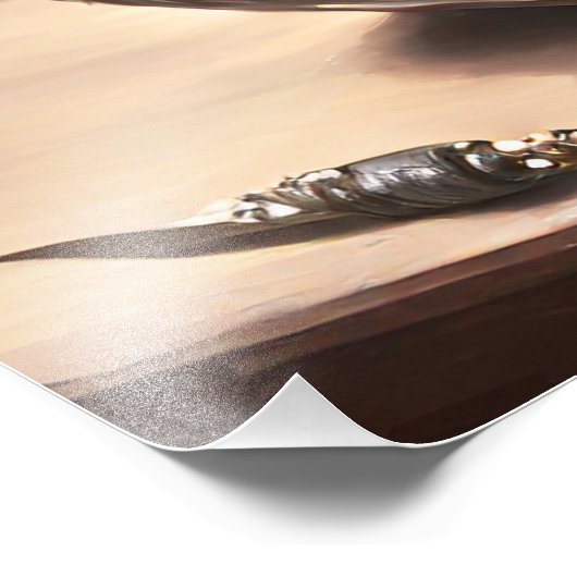 卵で満たされたステームパンクカラフルイースターバスケット フォトプリント (角)