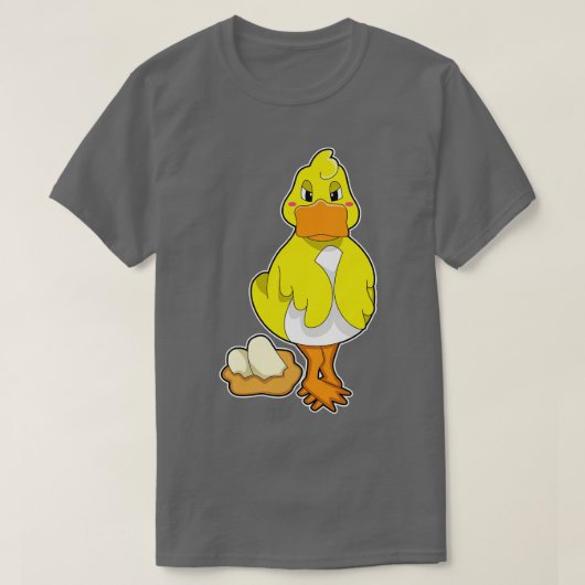 卵で鴨する Tシャツ (デザイン正面)