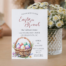 卵とイースターブランチを持つバスケット