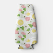 卵とソーセージ模様 ボトルクーラー (正面)