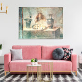 卵とツグミで生きている キャンバスプリント (インサイチュ (リビング))