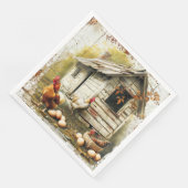 卵とハチミツのパーティーペーパーナプキン (コーナー)