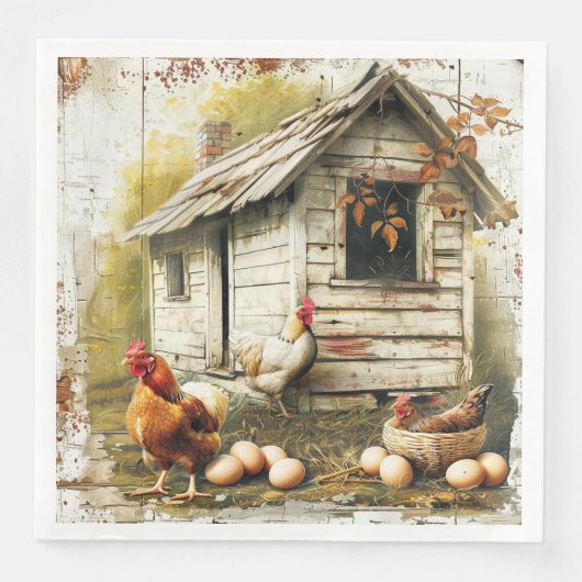 卵とハチミツのパーティーペーパーナプキン (正面)