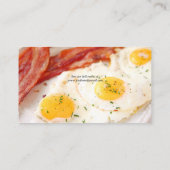 卵とベーコンのフライ 名刺 (裏面)