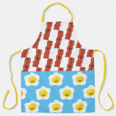 卵とベーコンの友最高の達は永遠 エプロン (正面)