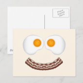 卵とベーコングリンハガキ ポストカード (正面/裏面)