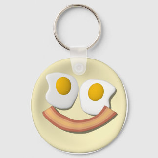 卵とベーコン顔。 キーホルダー