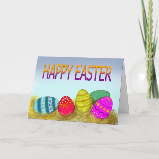 卵と復活祭 シーズンカード (正面)