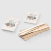 卵と花が入ったかごの中のかわいいかわいらしバニー ハンドファン (組立なし)