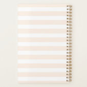 卵と花が入ったかごの中のかわいいかわいらしバニー プランナー手帳 (裏面)